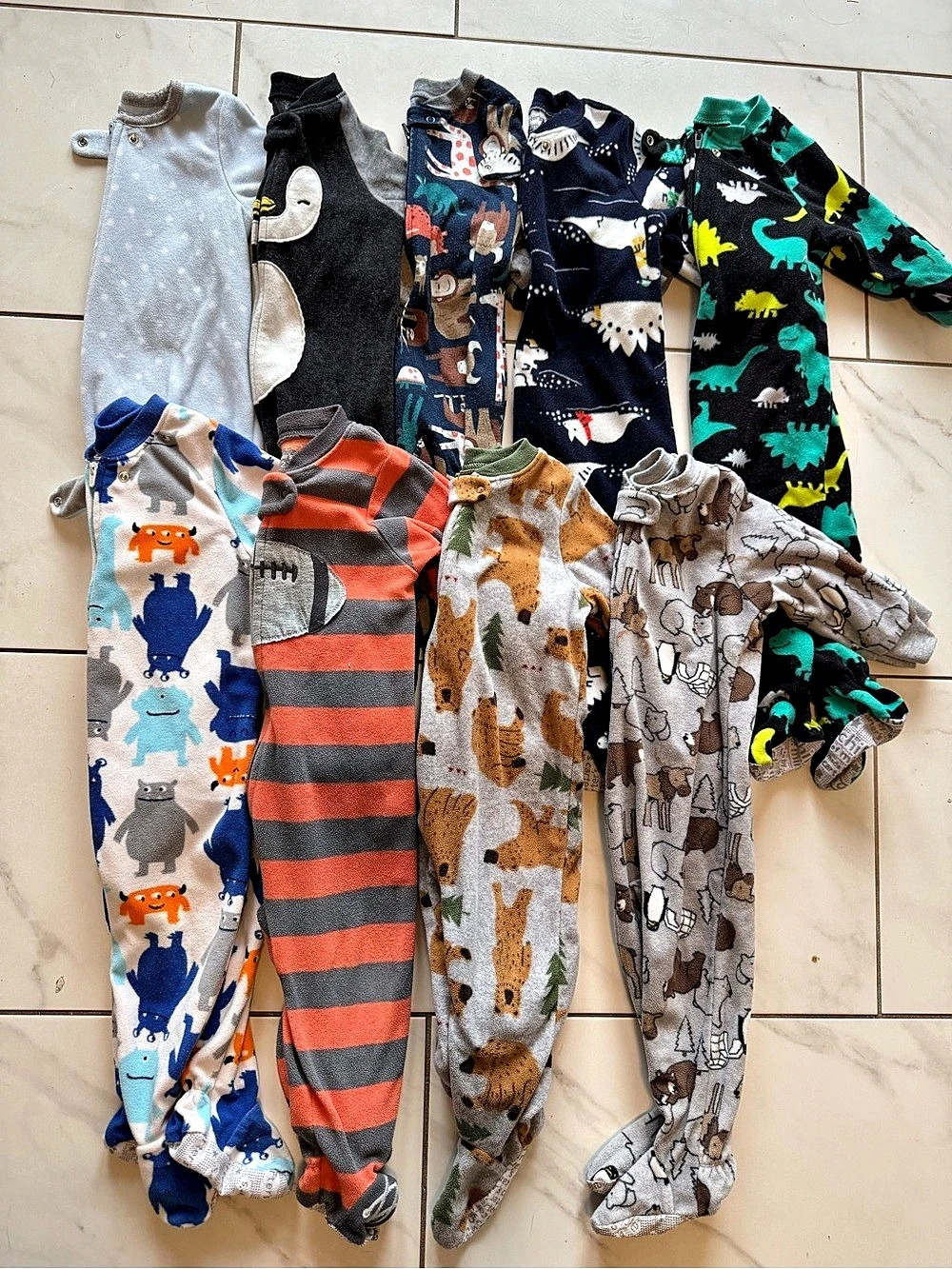 Carter’s Printed Footed Pajama Set 12M